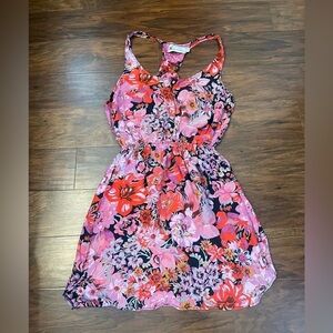 Amanda Christine Floral Silk Dress Size S